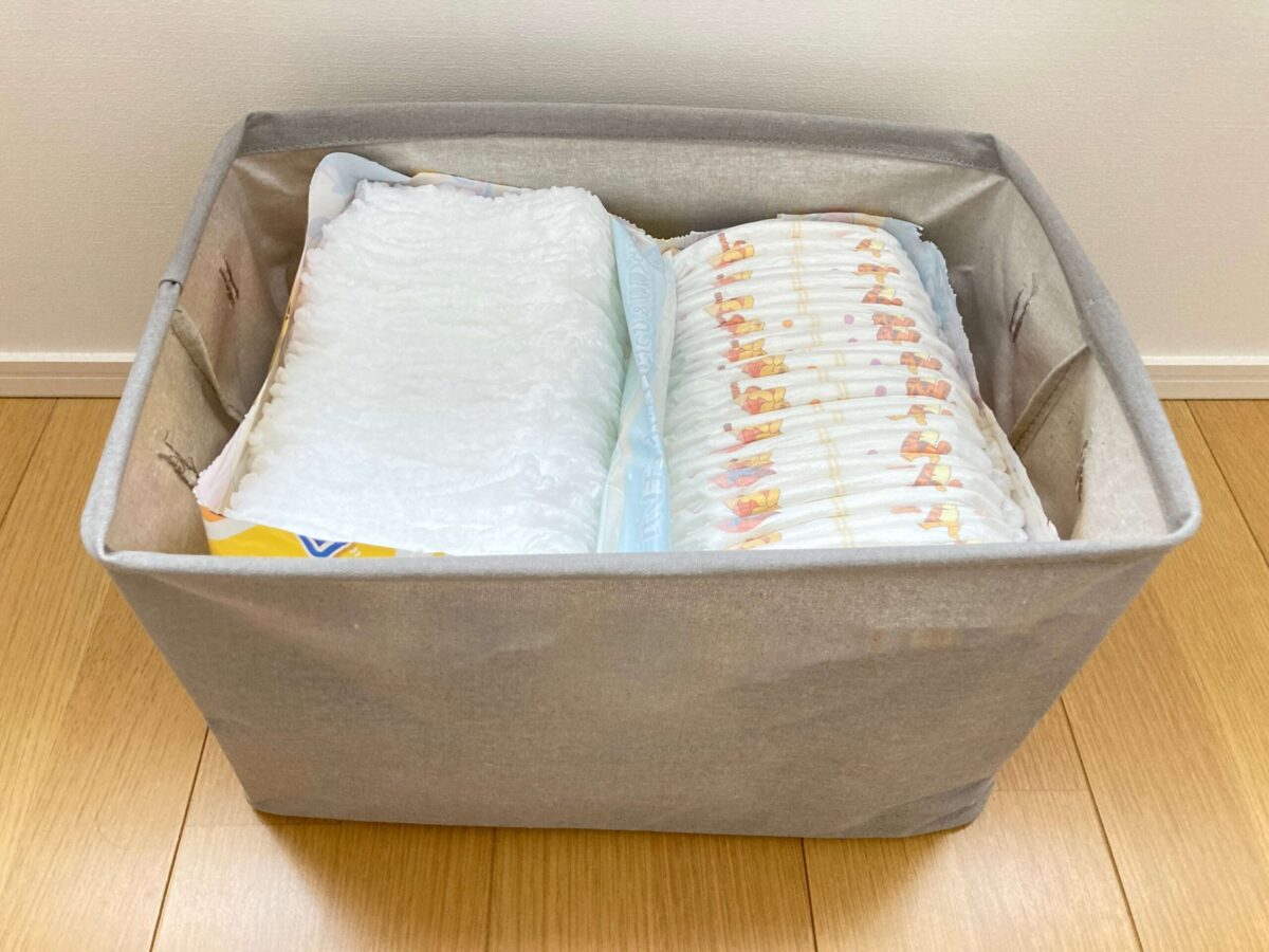 おむつ 収納 袋ごと ダイソー グーン