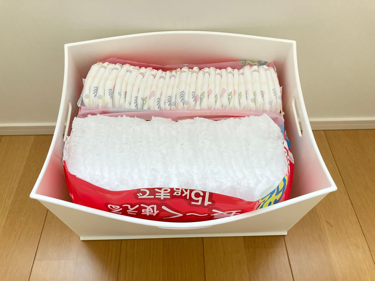 ニトリ　Nインボックス　おむつ収納　袋ごと