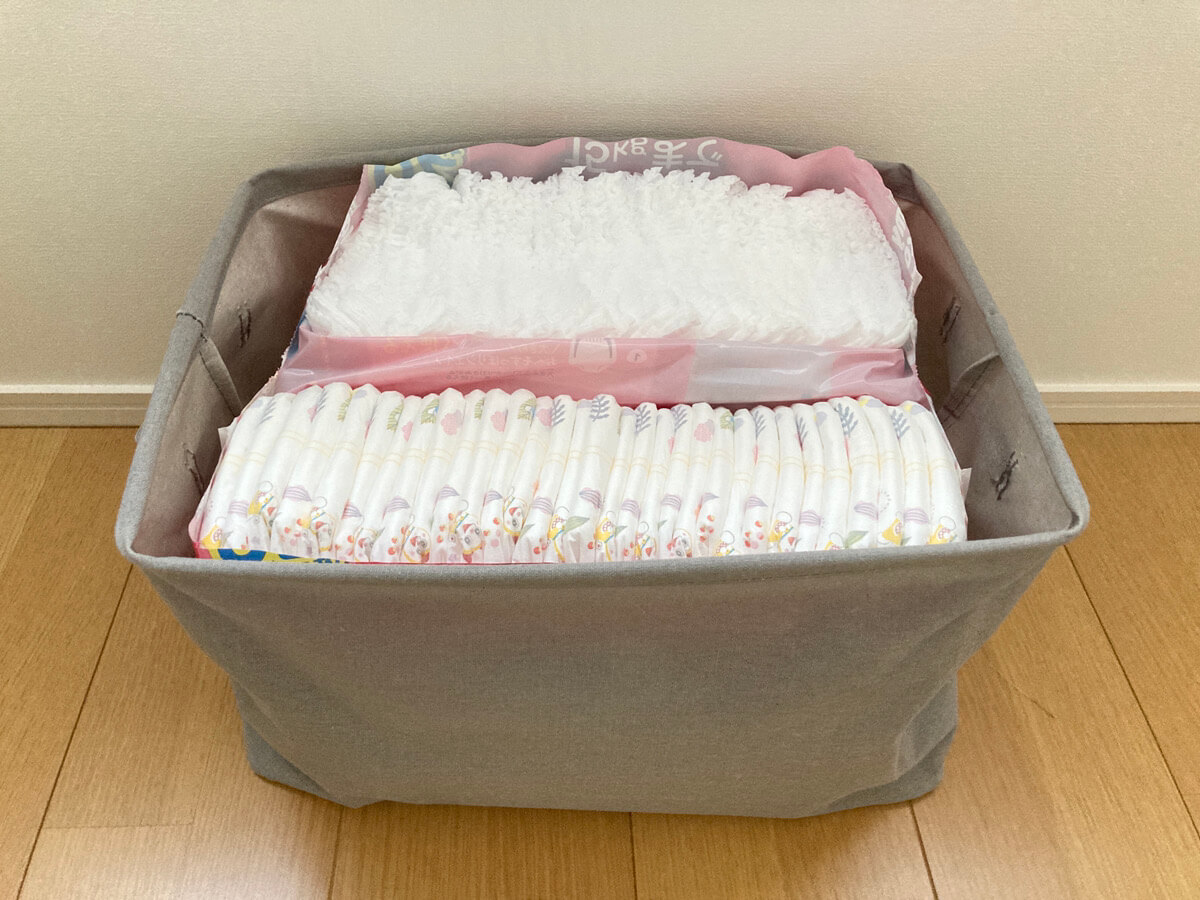 おむつ収納 袋ごと ダイソー ストレージボックス