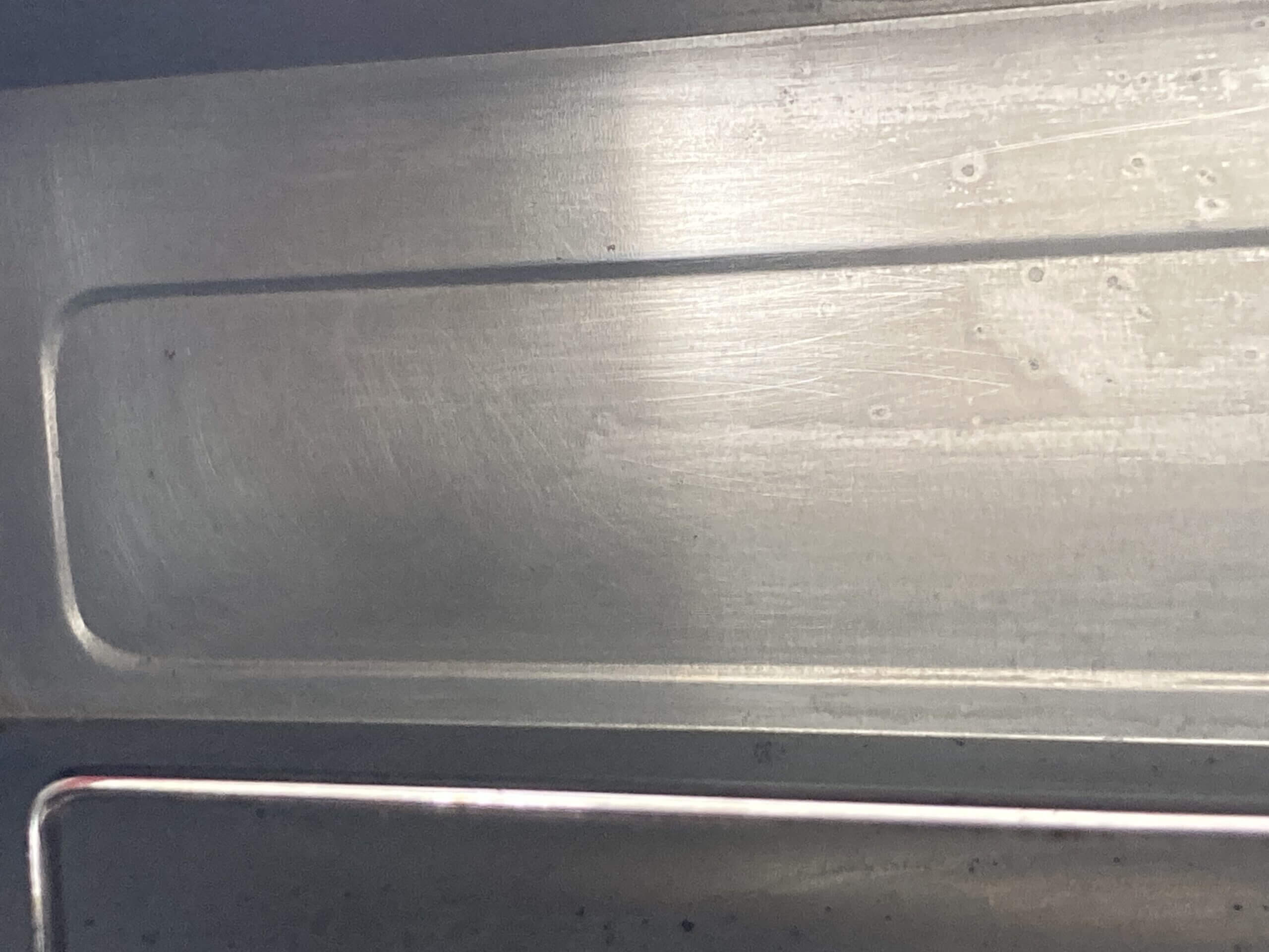 庫内アフター　やらわかコゲとりスポンジ