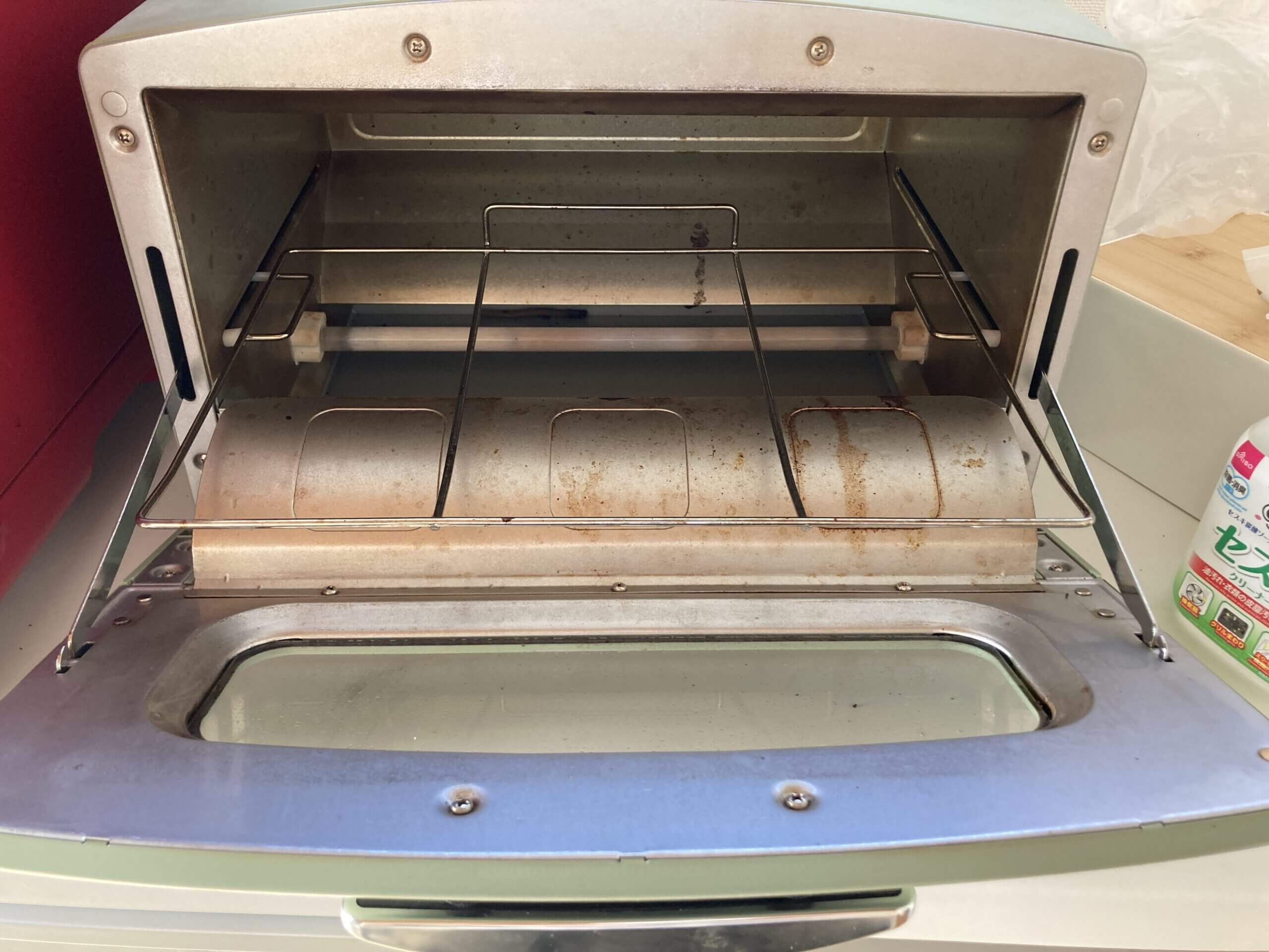 アラジントースター掃除 庫内アフター