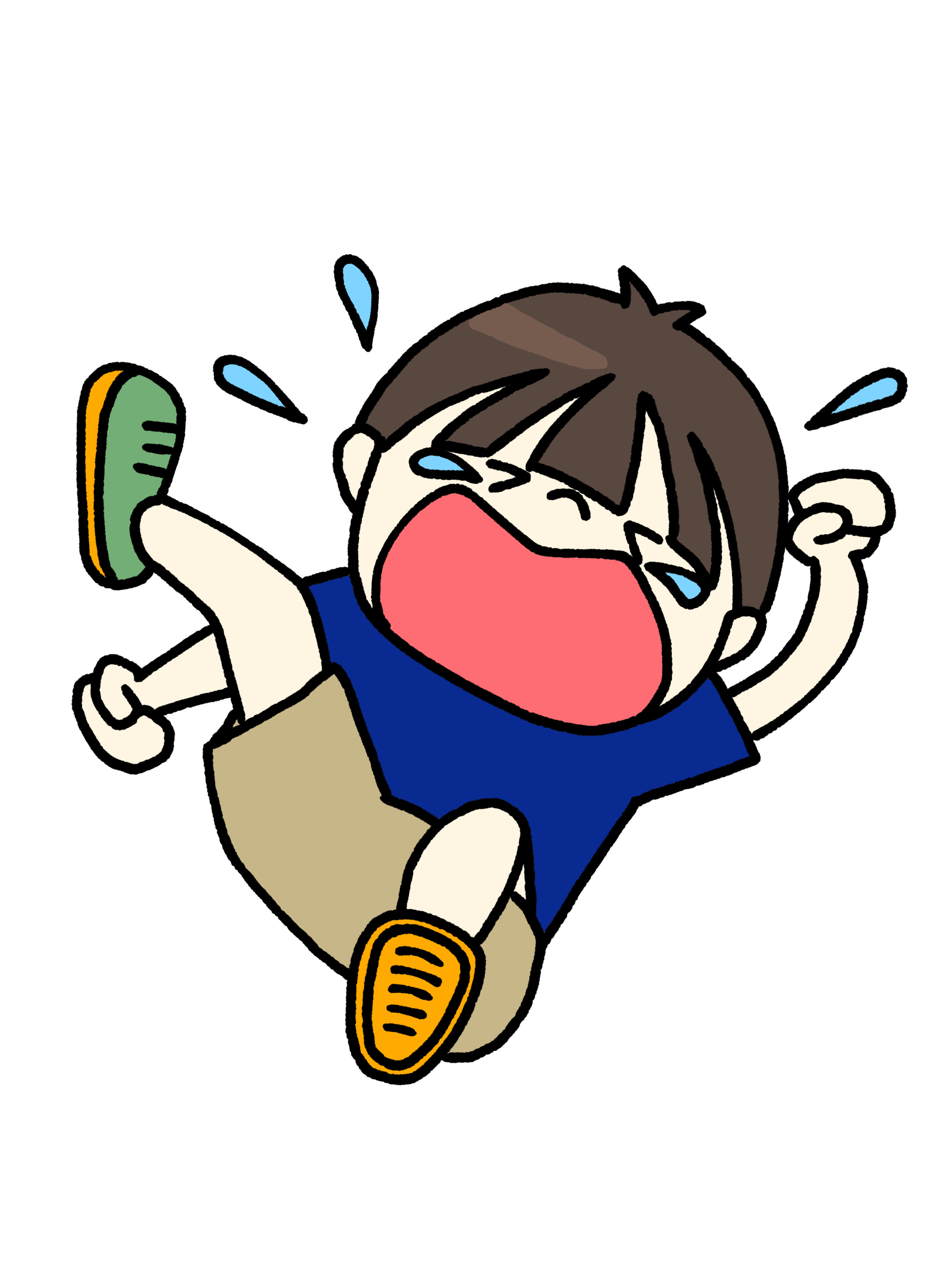 大泣きする子ども