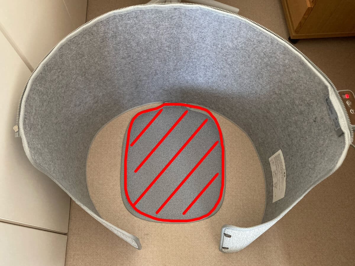 底面が熱くなる