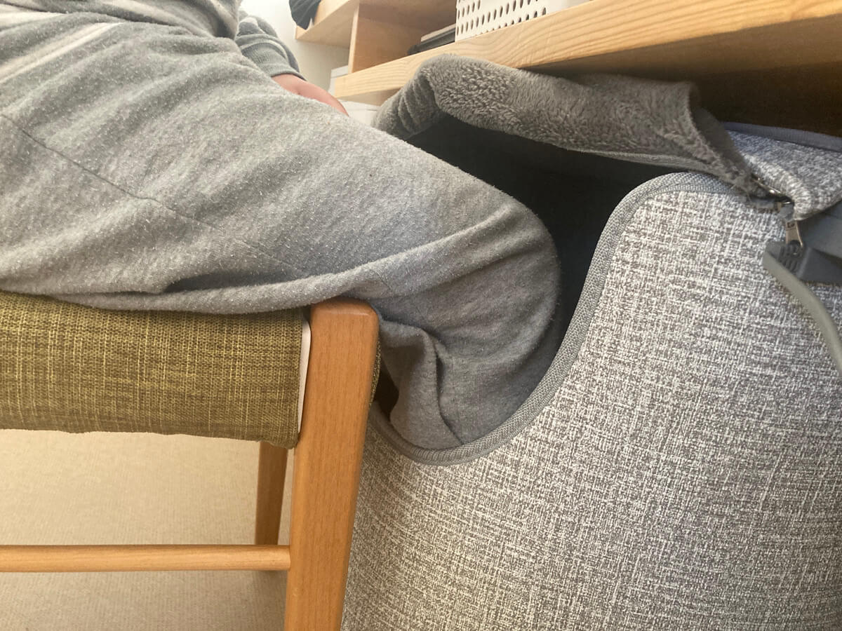 ひざ裏　干渉しない