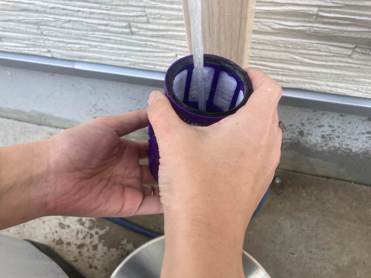 フィルター水洗い2